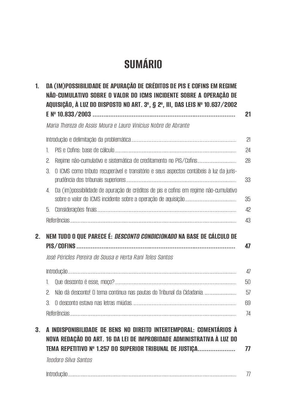 Página 1 do sumário